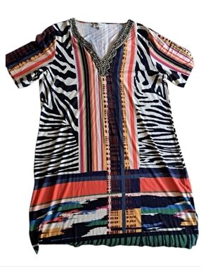 🧡 Colletta XXL Multicolor Printed Dress